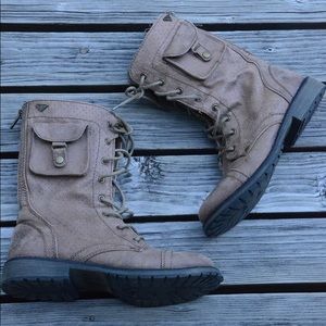Tan Combat Boots
